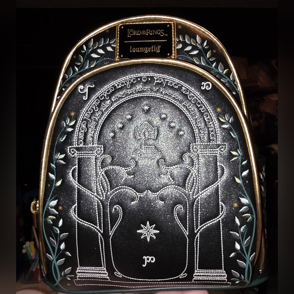 Loungefly The Lord of the Rings Doors of Durin Glow-in-the-Dark Mini Backpack - Picture 12 of 12